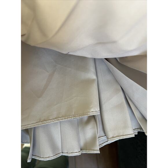 Ted Baker womens size 0 mini formal semi party pleated layers XS silver gray - Picture 6 of 10